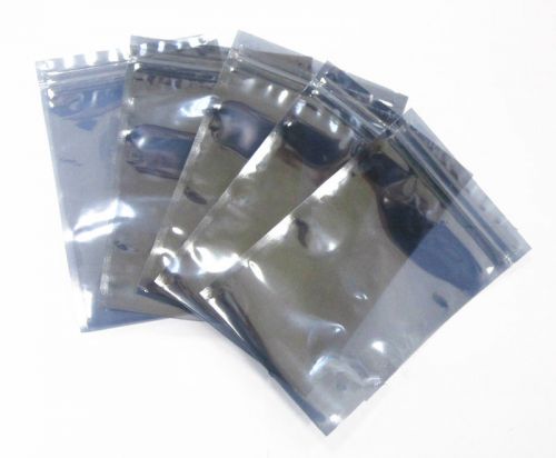 100pcs 8cm x 12cm Plastic Open Top Shielding Anti Static Bags Holders Packagings