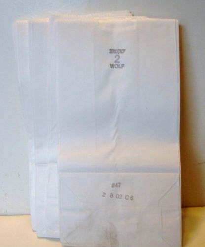 25  #2  White Paper Bags For Old Bag Racks
