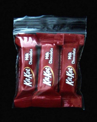100 - 3&#034; x 3&#034; x 2 mil Reclosable Zipper Zip Lock Clear LDPE Food Safe Zip Bags