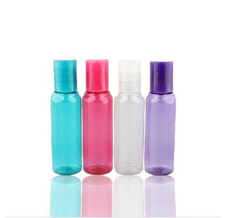 1 Set Portable Travel Cosmetics Bottles PET Plastic Refillable Bottles 100ml*4