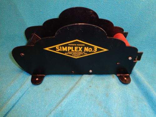 Vtg simplex # 3 reinforced wet paper tape despenser machine as-is part missing for sale