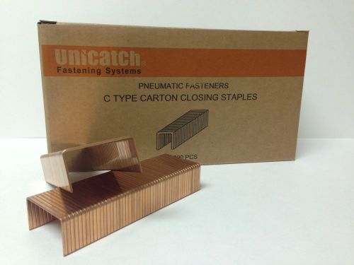 Unicatch C Type C3/4 Carton Closing Staples 1-1/4 Crown x 3/4 Length 2000 pcs