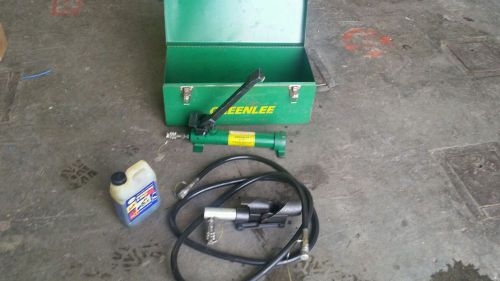 Greenlee 800F1725 Hydraulic Cable Bender w/Foot Pump, Hose Unit and Storage Box