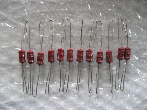 12 x NOS 9 Ohms Daven 1/3 Watt  Non Inductive Precision Wirewound Resistors!