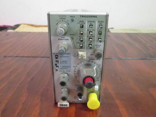 OSCILLOSCOPE 7B85 DELAYING TIME BASE PLUG-IN / UNTESTED /IN GREAT CONDITION.