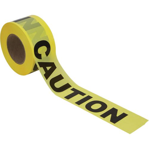 3in x 1000ft Plastic CAUTION Barrier Tape #CBC1701BX