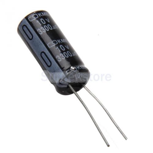 10V 3300uF 12mm x 25mm 5mm Lead Spacing Radial Electrolytic Capacitor