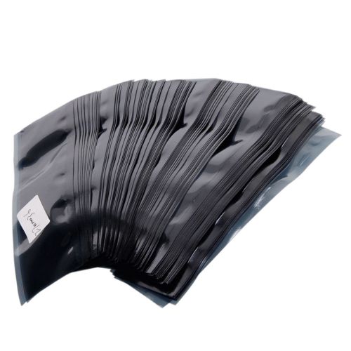 1000pcs 6&#034; x 2&#034; anti static shielding open top sideweld esd bags black  new for sale