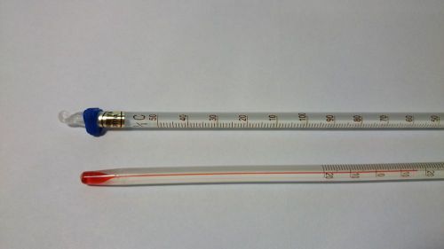 Lab Thermometer Red Alcohol - 20 to 50C Partial Immersion Scientific Strategies