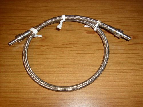 Swagelok 1/4&#034; x 24&#034; stainless steel braided ptfe hose ss-4bht-24 for sale