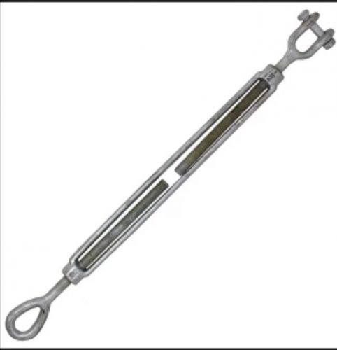 Galvanized turnbuckle - jaw &amp; eye - 1/2&#034; x  12&#034; free shipping for sale