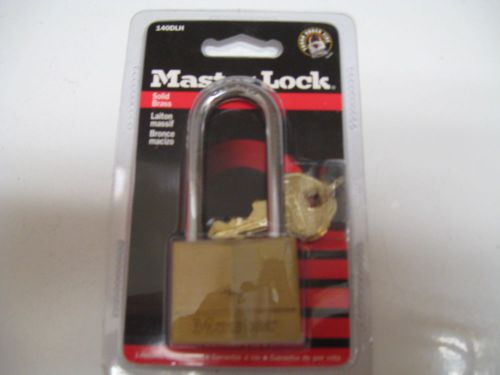 Master Lock #140DLH, brass padlock; new in box