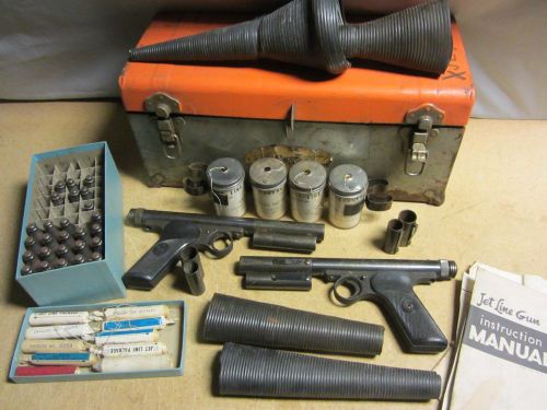 Vintage Crosman Jet-Line Model 101 Conduit Guns ~ Rare ~ Complete Kit in Case