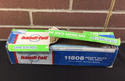 Handi-Foil 11808 Heavy Duty Foil Wrap 18&#034; x 1000ft * NEW * Damaged Box