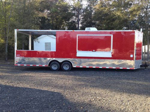 Brand new 28 foot concession trailer with all equipment and a PORCH!! NO RESERVE