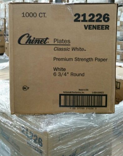 CHINET 21226, Plate, Fiber, 6 3/4 In, White, PK1000
