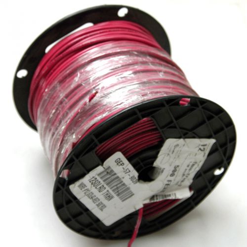 NEW 500&#039; Southwire GEP-57-9039 Wire 12 AWG Solid Copper 600 Volt THHN/THWN-2 Red