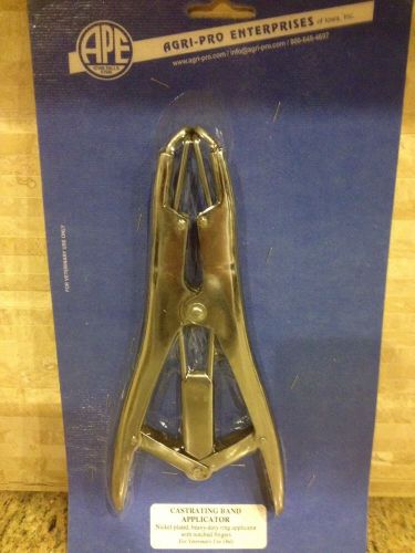 Nickle-plated Heavy-duty Castrating Band Applicator NEW In Package NIP