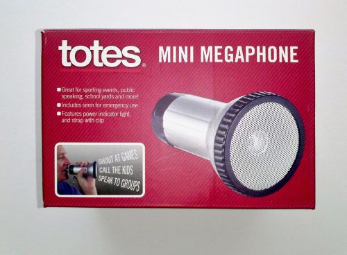 TOTES Handheld Mini Megaphone Bullhorn Microphone Amplifier Loud Speaker NIB
