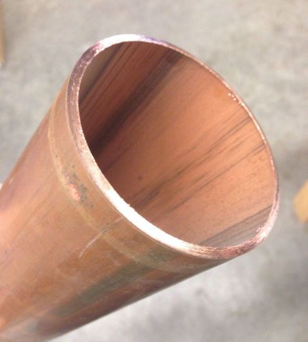 3&#034; Diameter Copper Pipe, 8&#034; Long Piece, Type L