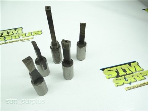 SET OF 5 SHAPING TOOL BITS BRIDGEPORT SHAPING ATTACHMENTS 5/8&#034; SHANK