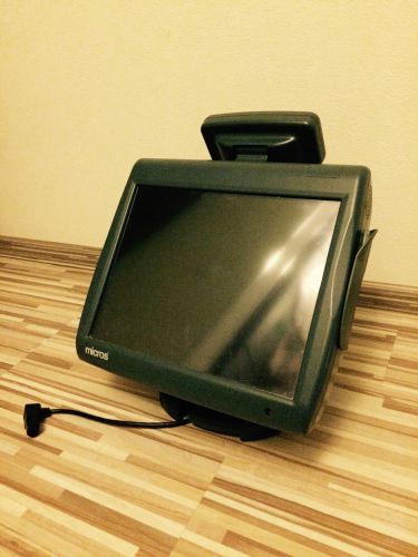 Micros workstation 5 system unit + stand + led display for sale