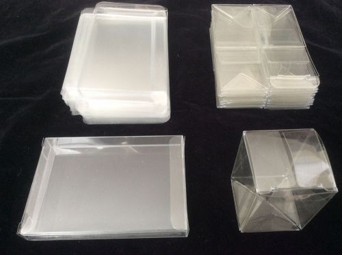 Crystal Clear BOXES by ClearBag Perfect to Hold GIFTS &amp; FAVORS  Lot of 2 Sizes