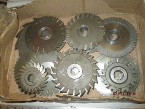 MACHINIST  LATHE MILL Lot Machinist Slitting Saw Gear Cutting Blade  q