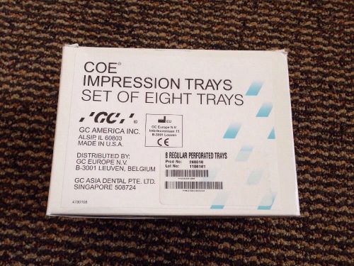 Brand new coe impression trays- set of 8 for sale