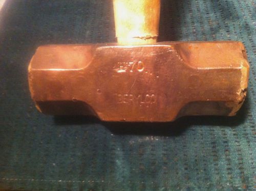 Brass hammer sledge 10 pound beryloo h70  no spark for sale