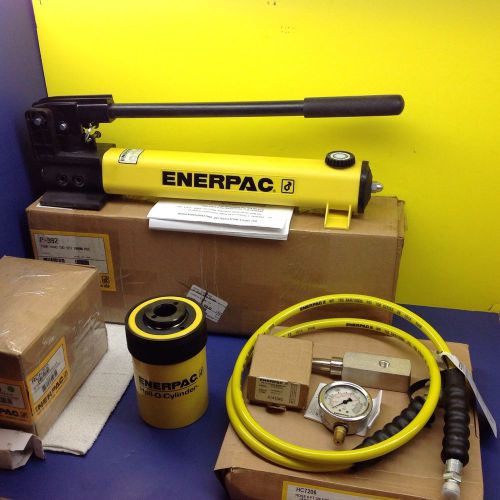 Enerpac sch202h rch202 hydraulic cylinder new! hollow 20 ton 2&#034; stroke set for sale