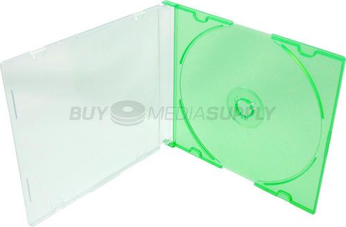5.2mm Slimline Green Color 1 Disc CD Jewel Case - 400 Pack