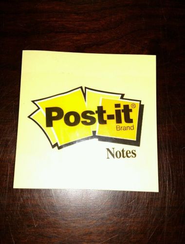 NEW Post-It Notes 3M Yellow Color 3&#034; x 3&#034; 100 Sheet Pack FREE SHIP Positive Rate