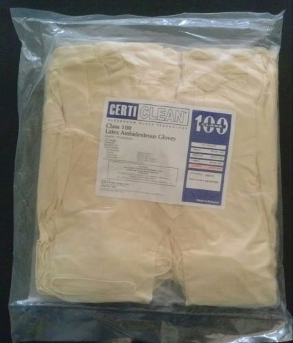 Certiclean class 100 latex gloves, x-large 40101-164