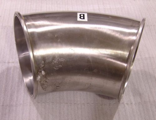 8&#034; sanitary stainless tri-clamp ell elbow 45 connector fitting