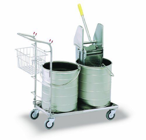 Royce rolls model #5310 stainless steel round double bucket mopping unit for sale