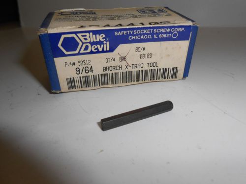 Safety socket x-trac tool 9/64&#034;  broach only #50312 for sale