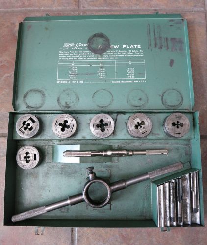 Greenfield tap and die set with original metal case for sale
