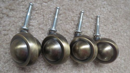 dw 2 &#034; (50mm) metal ball caster, Antique Copper, Stem Swivel, set of 4 pcs