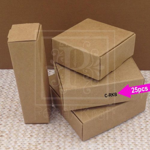 25pcs - Rectangle Kraft Boxes, Jewelry Boxes, Soaps Boxes, Kraft Boxes