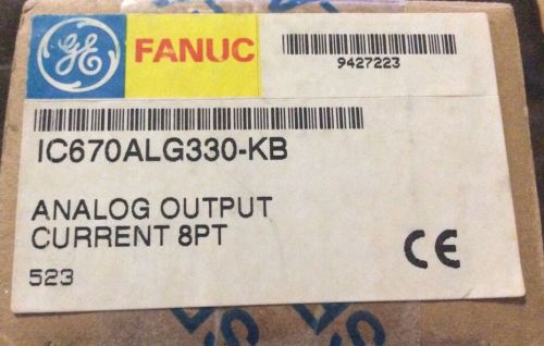 New GE Fanuc Analog Output Current Module IC670ALG330-KB  8PT, Factory Sealed