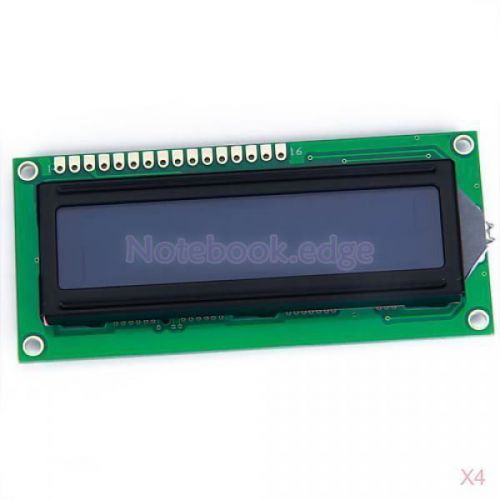 4x hd44780 16 x 2 lcd module white characters blue back for sale