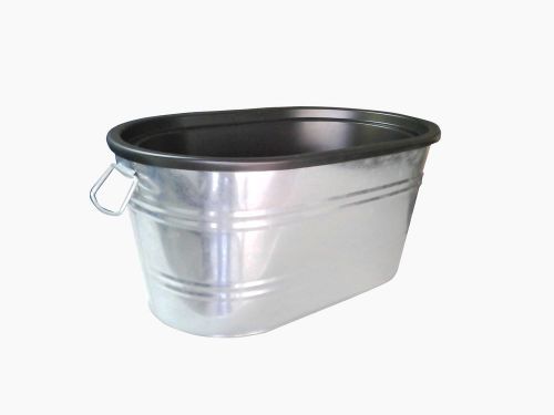 12176 insulated beverage ice tub tin metal bucket hdpe interior coke pepsi soda for sale