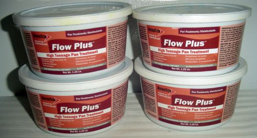New~lot/qty (4) 1.25 lb tubs of flow-plus condensate pan treatment for sale