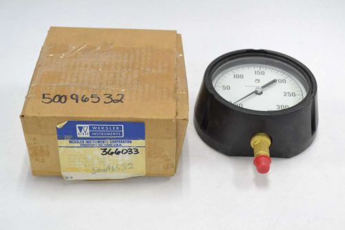 Weksler 07-z pressure vac-300psi 0-30in-hg 4-1/2 in 1/4 in npt gauge b358986 for sale