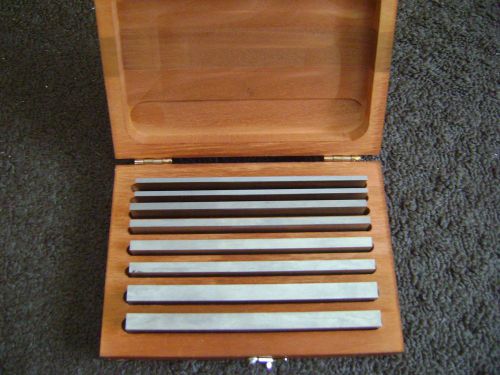 Starrett No. S384JZ Set of Four Parallels in Fitted Case Toolmakers Machinists