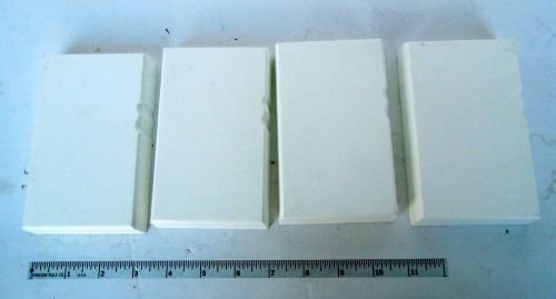 1&#034; WHITE KING StarBoard HDPE lot of 4 pieces