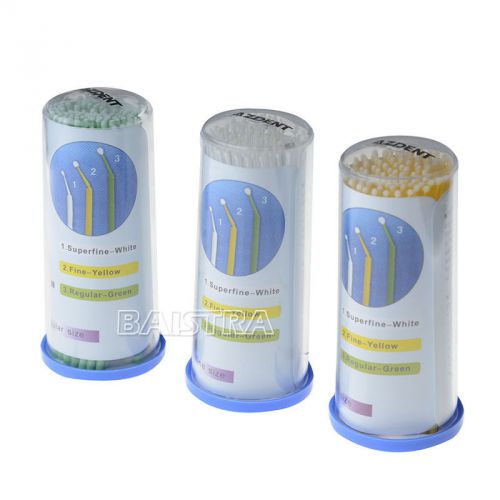 3 bottles dental disposable micro applicator brush bendable ma01 3 colors offer for sale