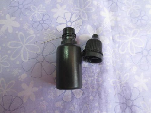 1000 10 ml 1/3 OZ black Plastic Dropper Bottle New Oil Lotion