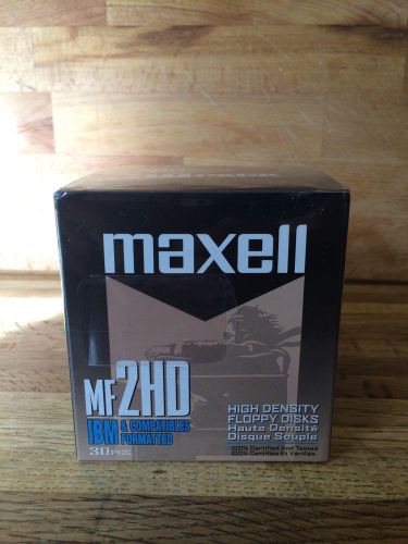 Maxell MF2HD IBM &amp; Compatibles Formatted High Density Floppy Disks 30 PACK NEW!!